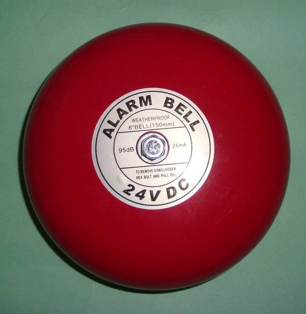 جرس حريق 24 فولت 6 بوصة    " Fire Alarm Bell 24 Vdc  6